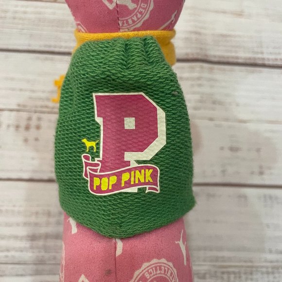 Victoria's Secret PINK Iconic Collegiate Print Stuffed Mini Dog - Picture 4 of 6